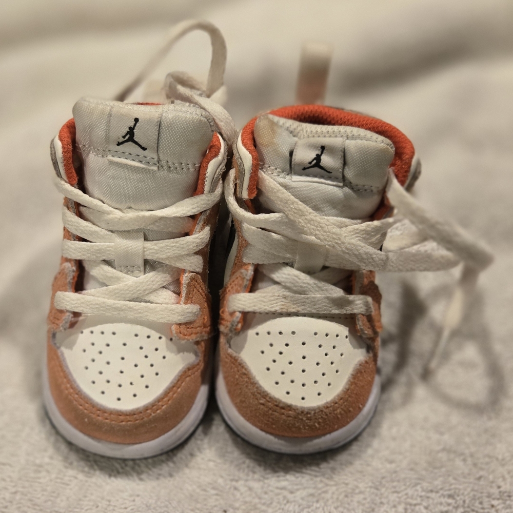 Nike Baby Walker Shoes - White and Orange